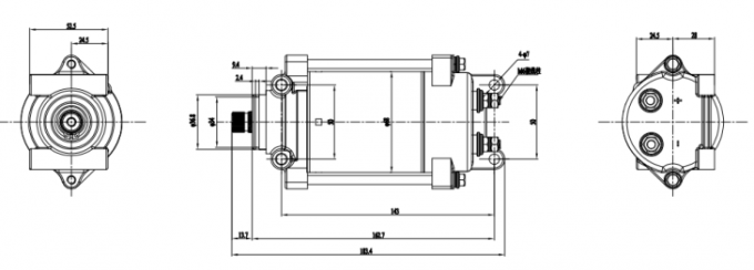 Leistungsfähiger kletternder Motor 12VDC 24VDC 130VDC 162VDC bis 10000 U/min 0