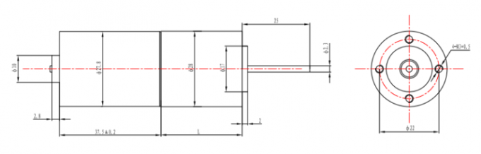 100RPM 90RPM Motor des Tintenstrahl-Drucker-BLDC schwanzlos 0