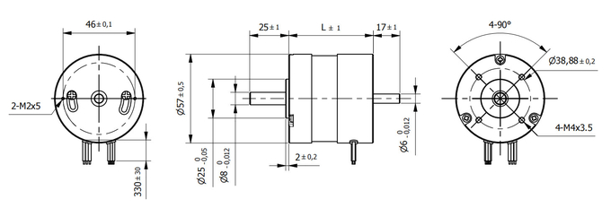 6000rpm drehmomentstarker elektrischer Automobilmotor W5795 des auto-BLDC 0
